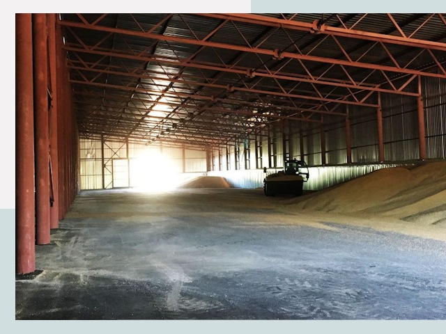 Строительство зернохранилищ в Приморско-Ахтарске