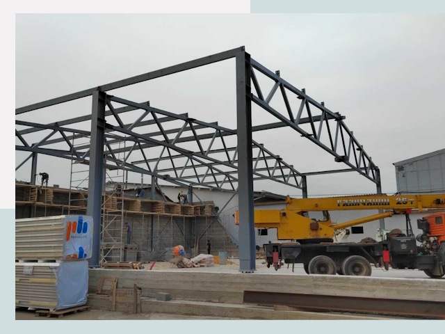 Строительство цехов в Приморско-Ахтарске