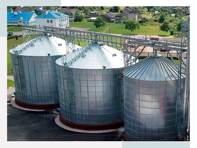 Металлические силосы в Приморско-Ахтарске