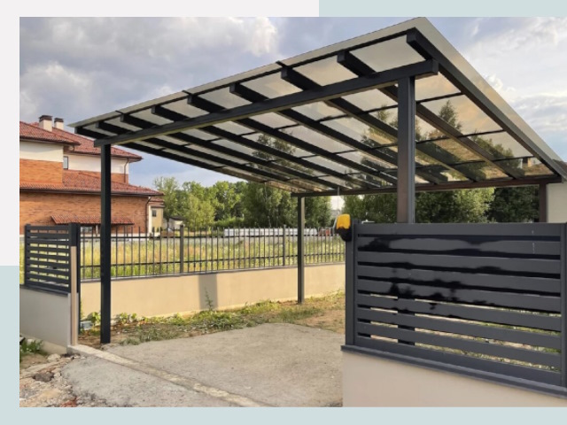 Металлические навесы в Приморско-Ахтарск от 608 руб. за м²