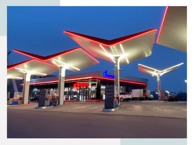 Навесы для АЗС в Приморско-Ахтарске