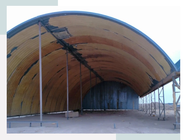 Реконструкция ангаров в Приморско-Ахтарске